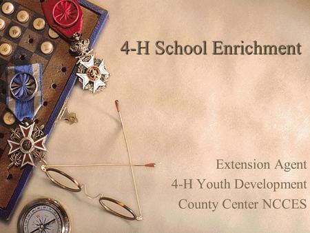 4-H School Enrichment Extension Agent 4-H Youth Development County Center NCCES.