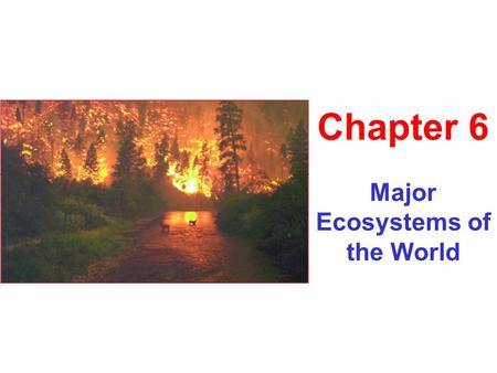 Major Ecosystems of the World