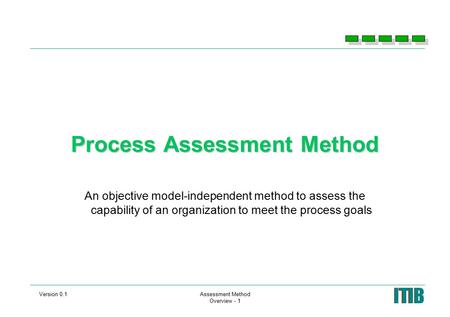 Process Assessment Method