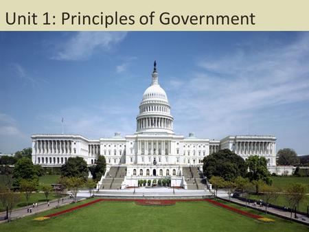 Unit 1: Principles of Government. What do we already know?