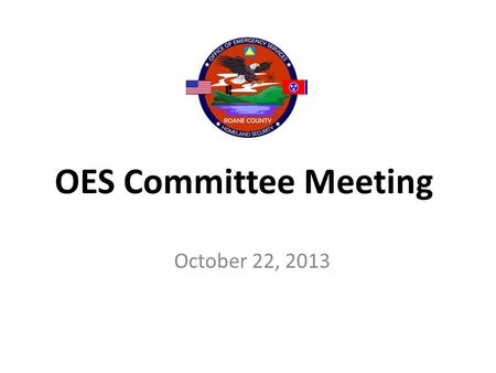 OES Committee Meeting October 22, 2013. Financial Report Fund 118 October 21 st – Cash with Trustee - $220,262.