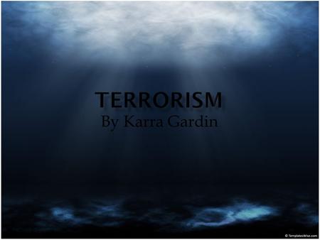 By Karra Gardin. The true affect of the terrorist attacks on September 11 was not the physical impact it had on the country, rather the psychological.