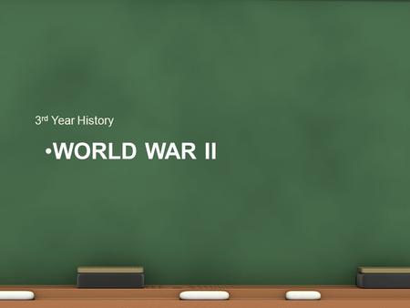 WORLD WAR II 3 rd Year History. Invasion of Poland SS dressed up 29th of August 1st September GB and France declare war. Blitzkrieg Luftwaffe, then Panzers.
