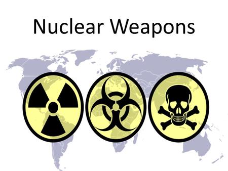 Nuclear Weapons. Atomic Bomb (fission) < 1 – 500,000 tons of TNT.
