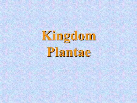 Kingdom Plantae. They are complex, multicellular organisms The cells have a cell wall, a nucleus and other organelles They have chlorophyll and can make.