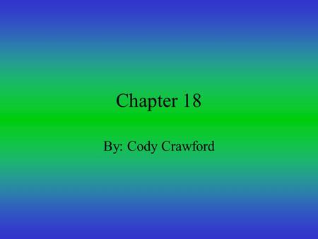 Chapter 18 By: Cody Crawford. 18-1 Protist What is a Protist? All protist are eukaryotes-they contain a nucleus & have organelles All protists vary in.