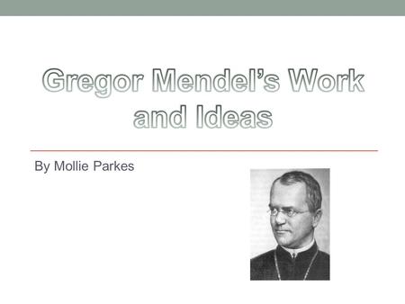 Gregor Mendel’s Work and Ideas