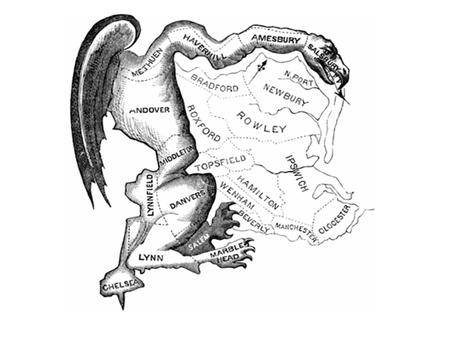 This image was first published as a political cartoon in a Massachusetts newspaper after governor Elbridge Gerry decided to reshaped Massachusetts voting.