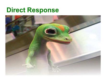 Direct Response. DIRECT-RESPONSE MARKETING COMMUNICATION Key Players The DMC Process.