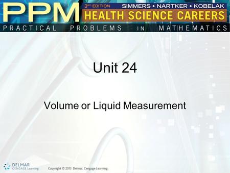 Volume or Liquid Measurement