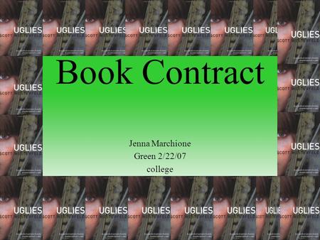 Book Contract Jenna Marchione Green 2/22/07 college.