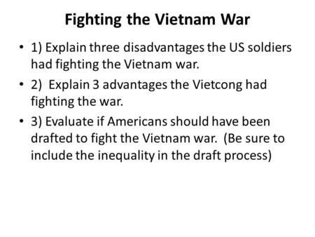 Fighting the Vietnam War