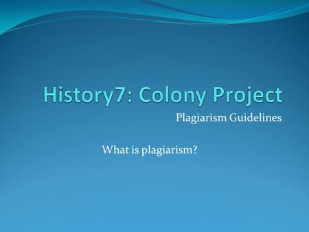 Plagiarism Guidelines What is plagiarism?. Academic Honesty “Honesty by individuals and social groups is a basic value essential to a fair and just society.