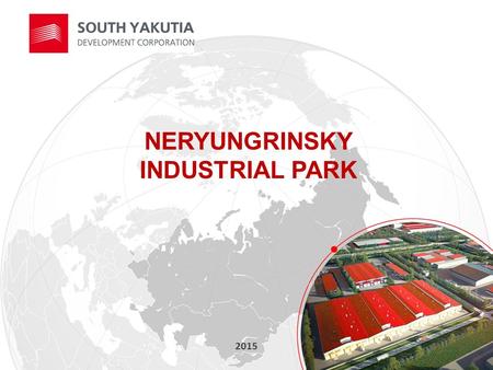 NERYUNGRINSKY INDUSTRIAL PARK 2015. PROJECT TEAM Initiator: South Yakutia Development Corporation, a public company  South Yakutia Development Corporation.