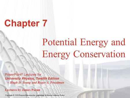 Potential Energy and Energy Conservation