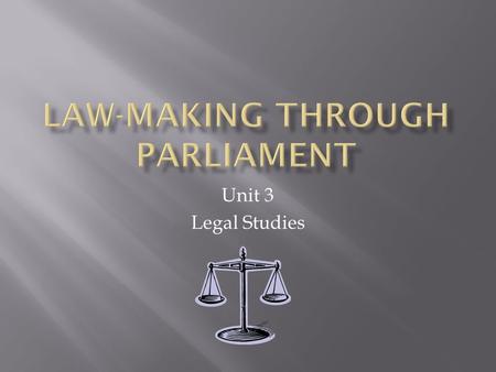 Unit 3 Legal Studies.  Government Bills Introduced by Minister on behalf of Government E.g. Health Minster – bill relating to health issues  Appropriation.