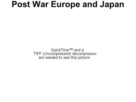 Post War Europe and Japan. World War II Costs COUNTRYFINANCIAL COST MILITARY DEATHS CIVILIAN DEATHS DEATH AS PERCENTAGE OF POPULATION China------------