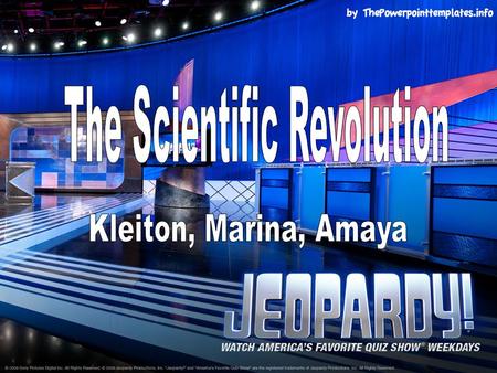 PeopleScienceInventionsDates/ Events Misc. $100 $200 $300 $400 $500 FINAL JEOPARDY FINAL JEOPARDY.