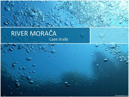 RIVER MORAČA Case study. ENERGY DEVELOPMENT STRATEGY OF MONTENEGRO BY 2025 Out of its total hydro potential on the main water currents of 9,846 GWh, Montenegro.
