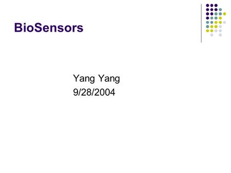 BioSensors Yang Yang 9/28/2004. Outlines BioMEMS Enzyme-coated carbon nanotubes Microcantilever biosensor with environmentally responsive hydrogel Cantilever.