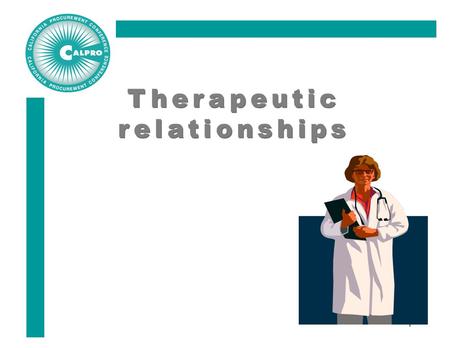 Therapeutic relationships