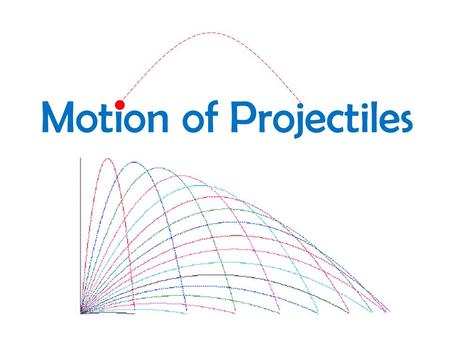 Motion of Projectiles. An object that has projectile motion has an initial velocity, follows a curved path(trajectory) and reaches the ground due to the.