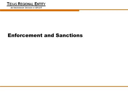 Date Meeting Title (optional) Enforcement and Sanctions Presenter Name Presenter Title (Optional)