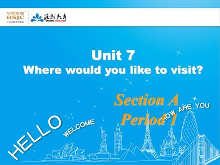Unit 7 Where would you like to visit? Section A Period 1 Period 1.