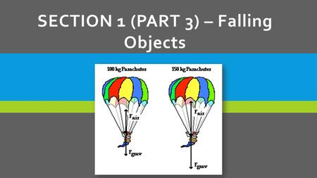 Section 1 (Part 3) – Falling Objects