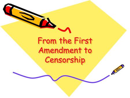 From the First Amendment to Censorship. Read the Article: “WHAT JOHNNY CAN'T READ Censorship in American Libraries”