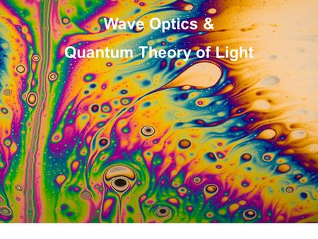 Quantum Theory of Light