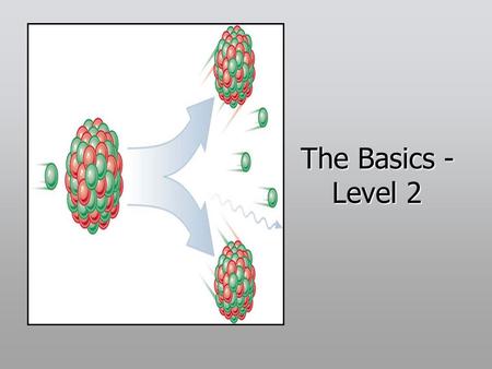 The Basics - Level 2. The fission process Nucleus of U-235 or Pu-329 captures a neutron - U-236, Pu-240 nucleus formed. U-236, Pu-240 very unstable, rapidly.