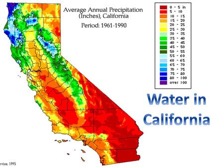 Snow Groundwater Rain What are California’s Major Sources of Water?