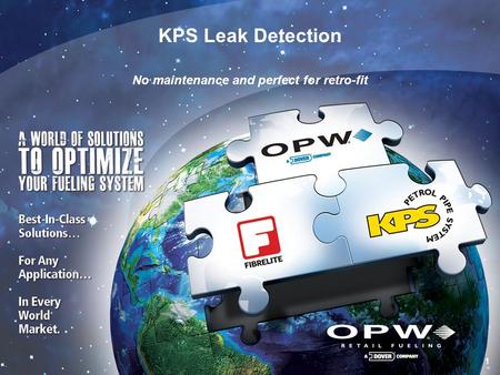 1 1 KPS Leak Detection No maintenance and perfect for retro-fit.
