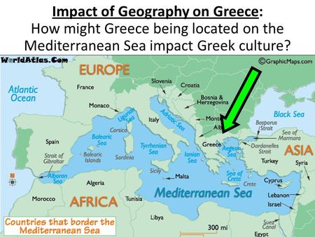 Impact of Geography on Greece: How might Greece being located on the Mediterranean Sea impact Greek culture?