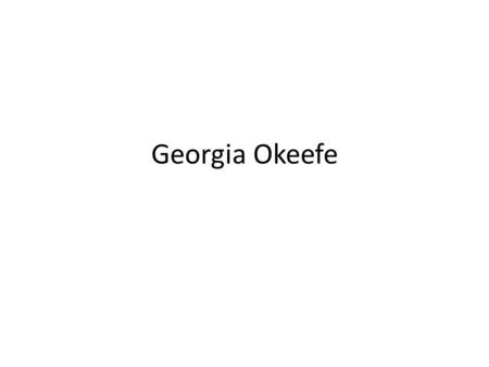 Georgia Okeefe. Georgia O'Keeffe, No. 13 Special, 1916/1917, Charcoal on paper.