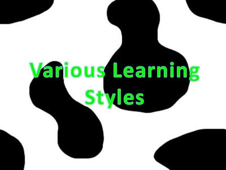 Various Learning Styles