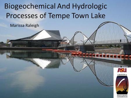 Biogeochemical And Hydrologic Processes of Tempe Town Lake Marissa Raleigh.