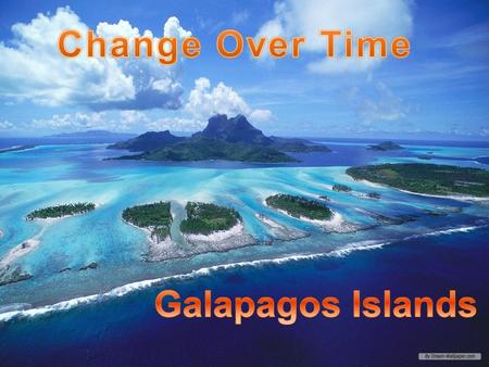 Change Over Time Galapagos Islands