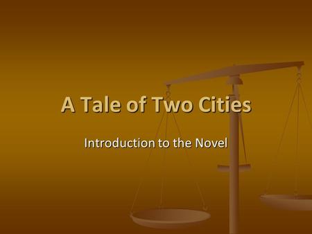 Introduction to the Novel