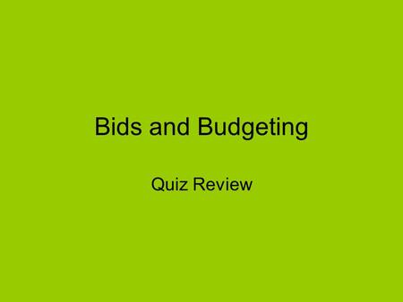 Bids and Budgeting Quiz Review. How is Ad Rank determined?
