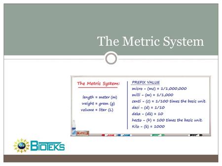 The Metric System Do you want a footer?.