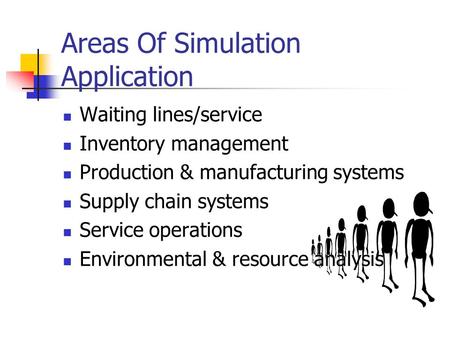 Areas Of Simulation Application