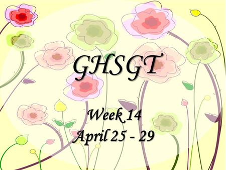 GHSGT Week 14 April 25 - 29. Monday, April 25, 2011 Journal # 5: Journal # 5: Why is Christopher’s world shattered by his father’s confessions? (lying.