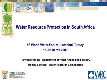 Water Resource Protection in South Africa