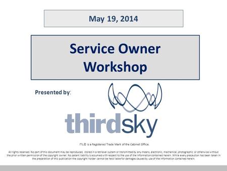Service Owner Workshop
