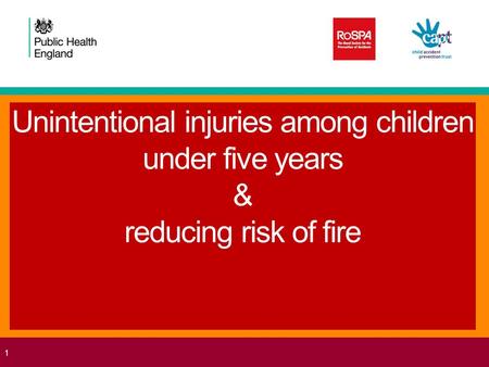 Unintentional injuries among children under five years & reducing risk of fire 1.