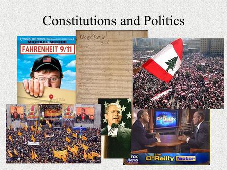 Constitutions and Politics