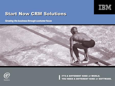 Start Now CRM Solutions Growing the business through customer focus.