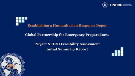 Establishing a Humanitarian Response Depot